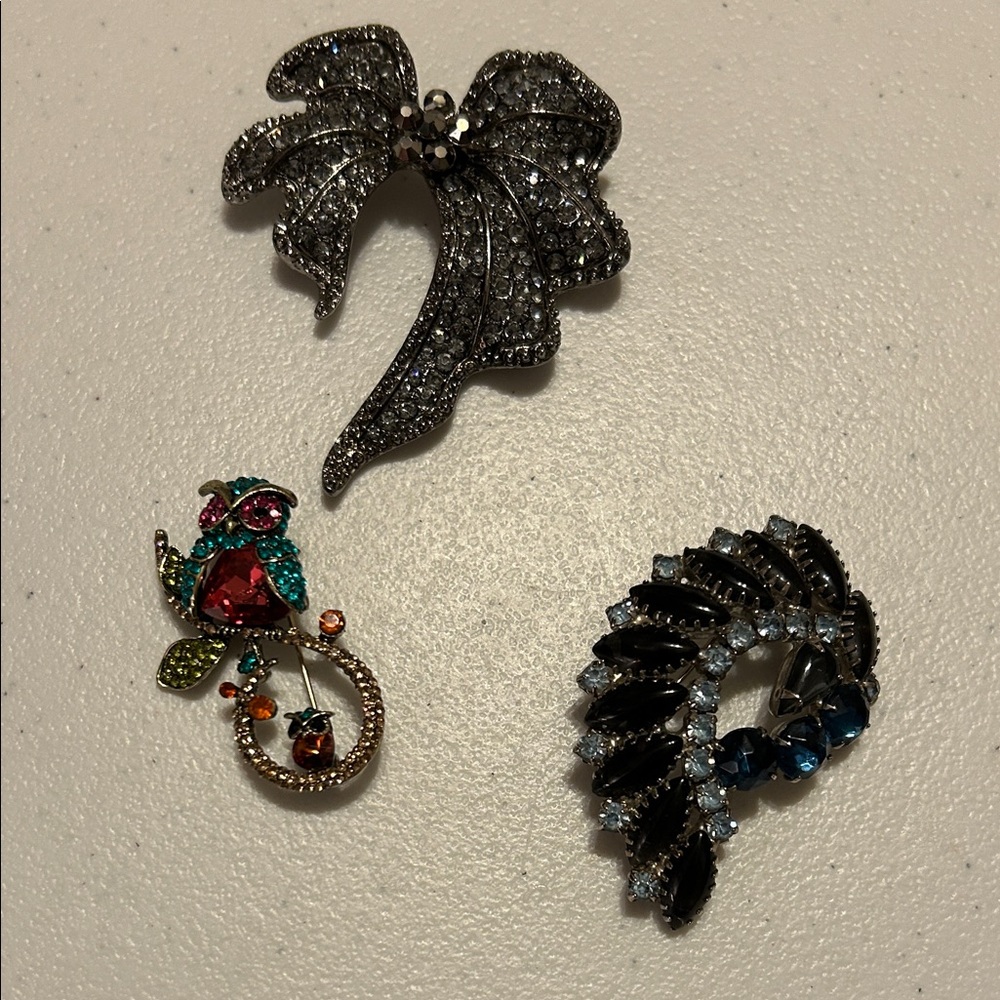 Three Brooch Set, Great for Gifting